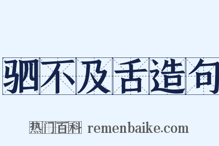 驷不及舌造句是什么意思的图片